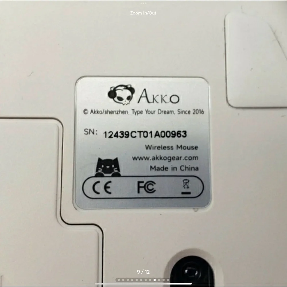 Akko Kate Orange Cat Wireless Mouse